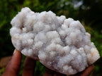 Natural Drusy Fingered White Quartz Clusters with Polished Sides x 3 From Madagascar - Toprock Gemstones and Minerals 