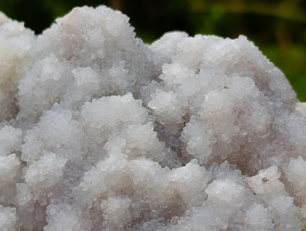 Natural Drusy Fingered White Quartz Clusters with Polished Sides x 3 From Madagascar - Toprock Gemstones and Minerals 