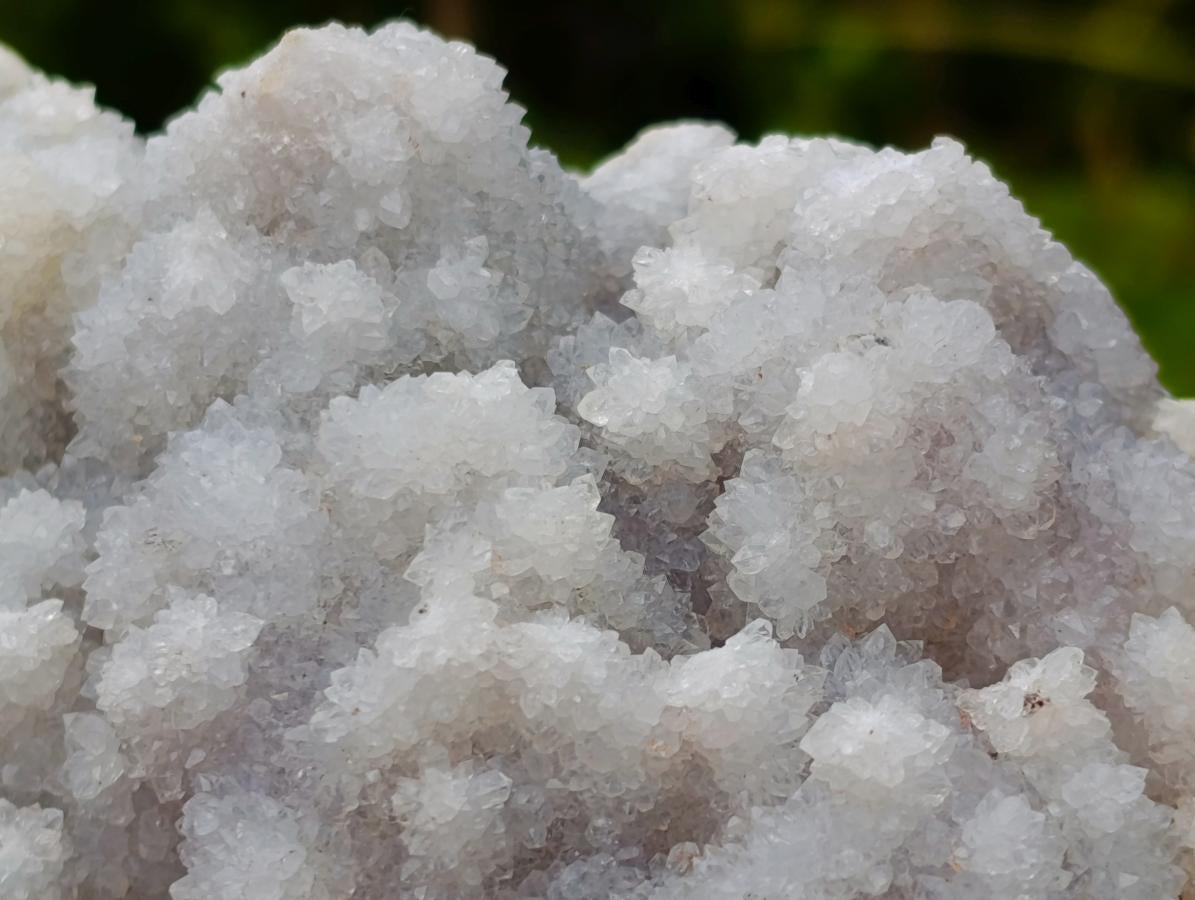 Natural Drusy Fingered White Quartz Clusters with Polished Sides x 3 From Madagascar - Toprock Gemstones and Minerals 