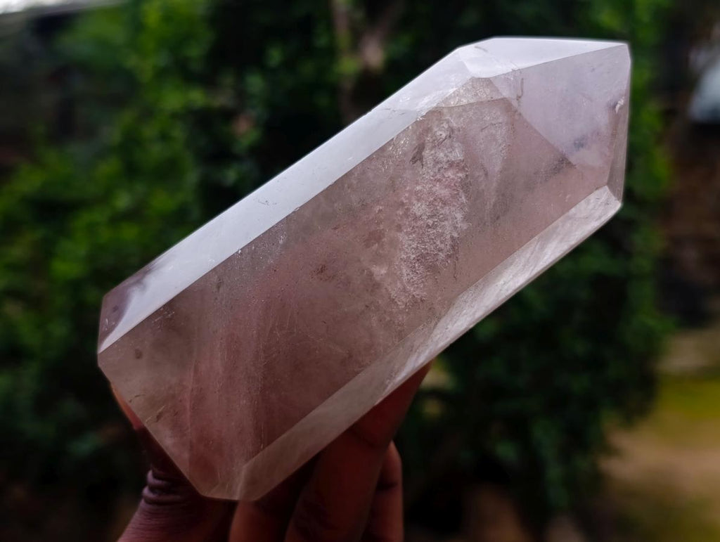 Polished Smokey and Clear Quartz Display Crystals x 3 From Madagascar - Toprock Gemstones and Minerals 