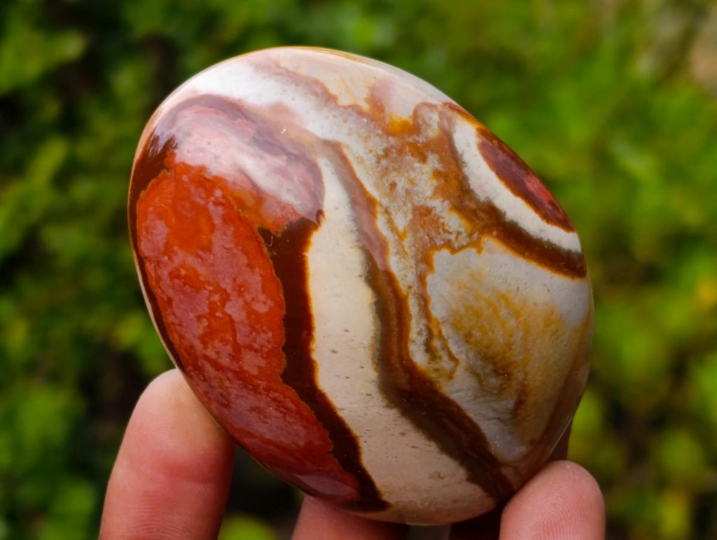 Polished Polychrome Jasper Palm Stones x 12 From NW Coast, Madagascar - Toprock Gemstones and Minerals 