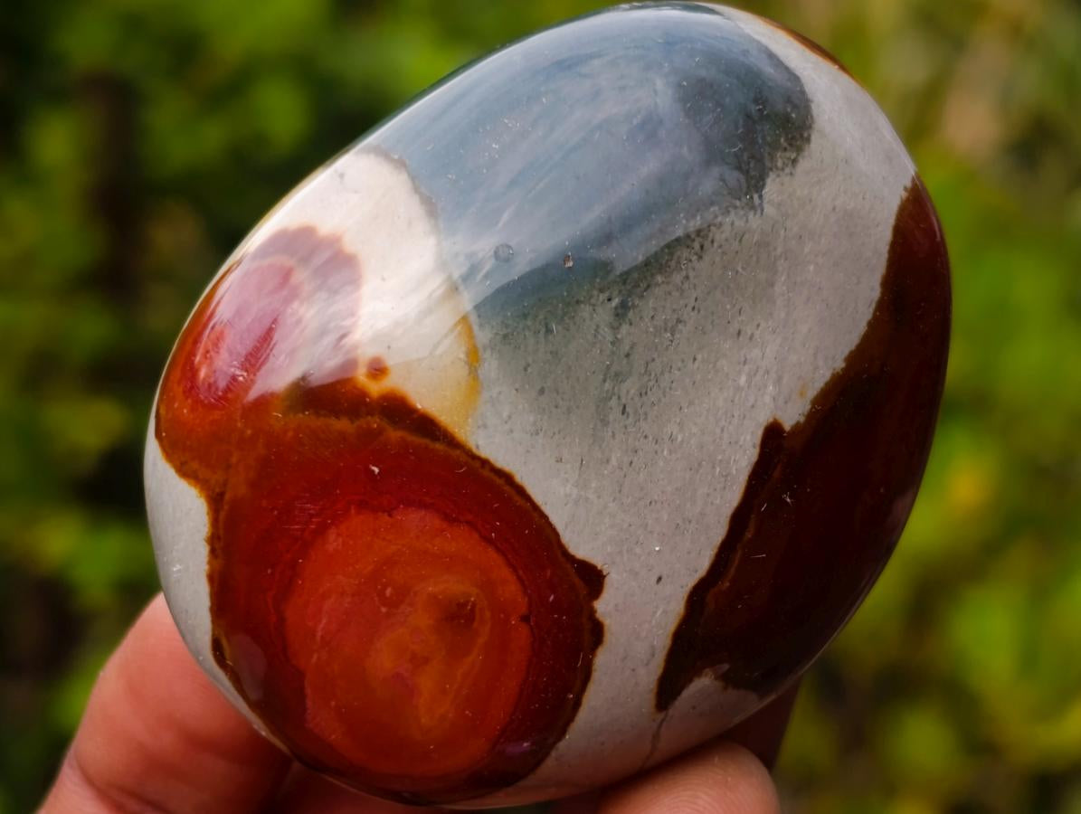 Polished Polychrome Jasper Palm Stones x 12 From NW Coast, Madagascar - Toprock Gemstones and Minerals 