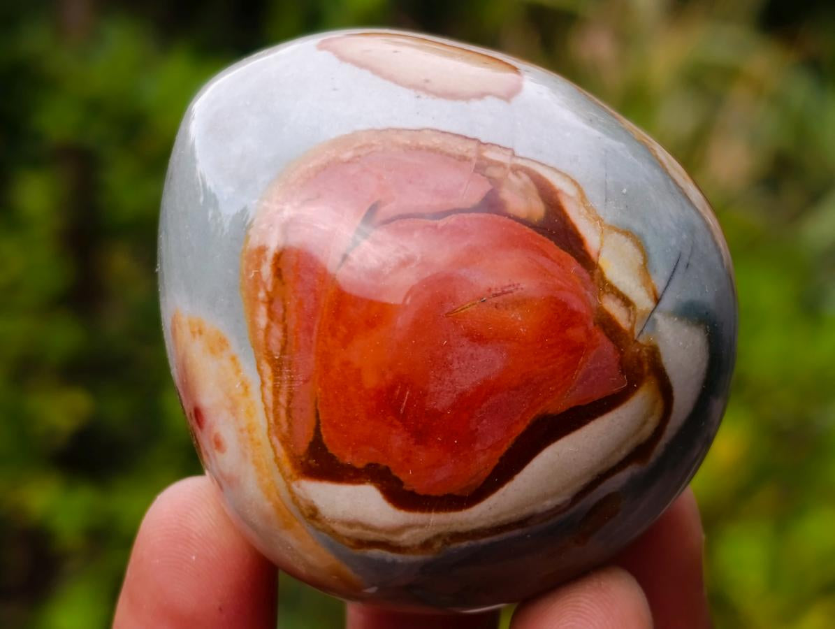 Polished Polychrome Jasper Palm Stones x 12 From NW Coast, Madagascar - Toprock Gemstones and Minerals 