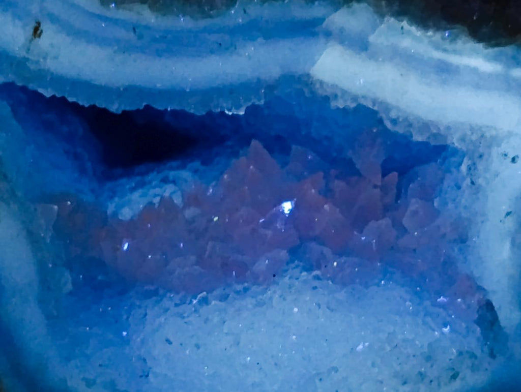 Polished Blue Lace Agate Geodes x 6 From Nsanje, Malawi - Toprock Gemstones and Minerals 