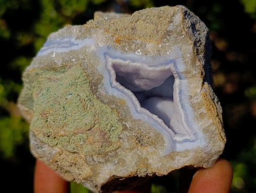 Polished Blue Lace Agate Geodes x 6 From Nsanje, Malawi - Toprock Gemstones and Minerals 