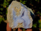 Polished Blue Lace Agate Geodes x 6 From Nsanje, Malawi - Toprock Gemstones and Minerals 