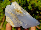 Polished Blue Lace Agate Geodes x 6 From Nsanje, Malawi - Toprock Gemstones and Minerals 