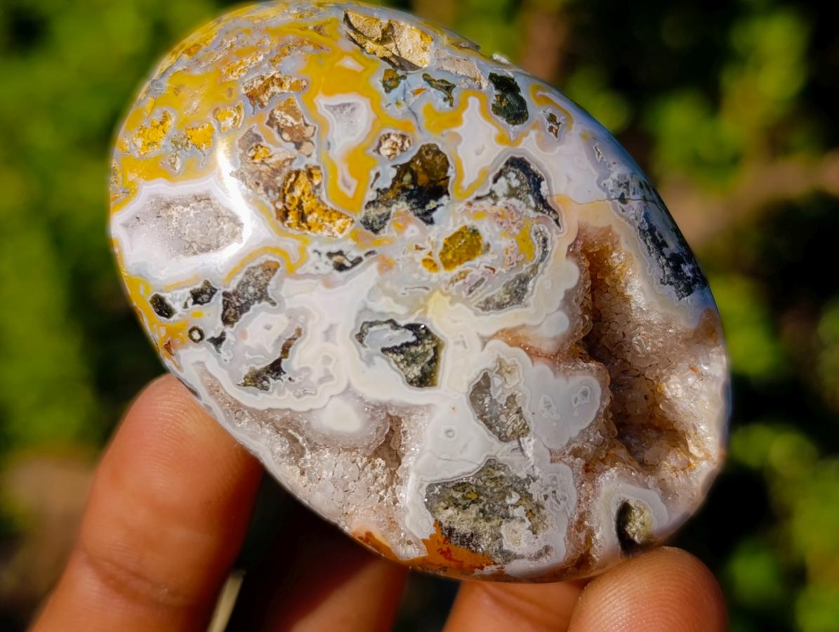Polished Rare Ocean Jasper Galets x 24 From Northwest Coast, Madagascar - Toprock Gemstones and Minerals 