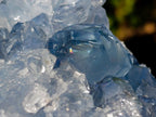 Natural Large Blue Celestite Geode Specimen x 1 From Sakoany, Madagascar - Toprock Gemstones and Minerals 