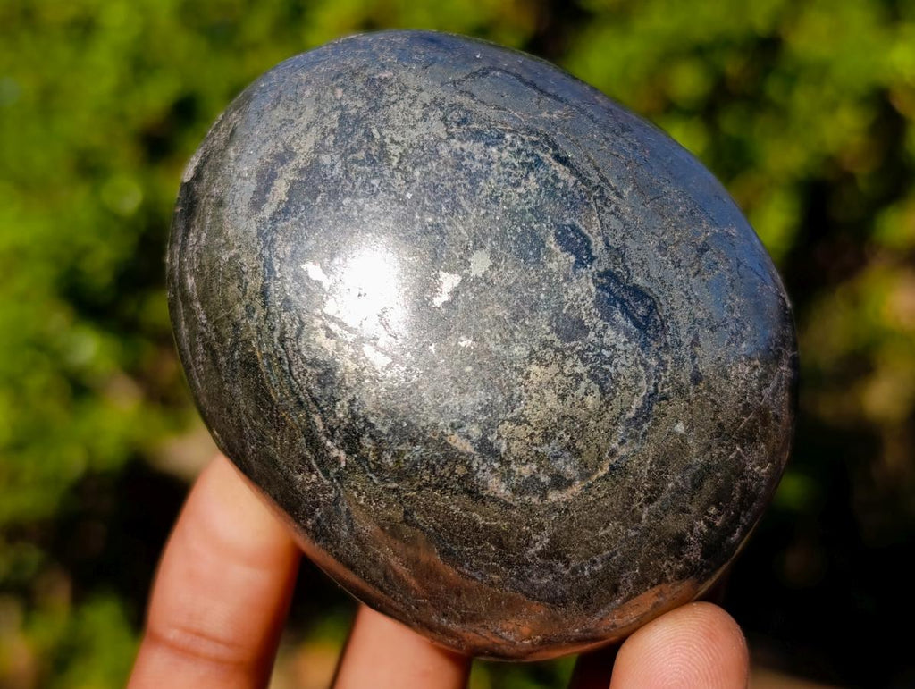 Polished Large Basalt Pharaoh Stone Galets x 4 From Iron Duke Mine, Zimbabwe