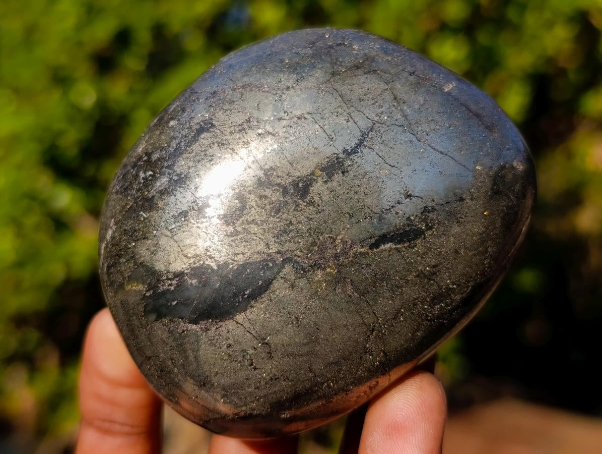 Polished Large Basalt Pharaoh Stone Galets x 4 From Iron Duke Mine, Zimbabwe