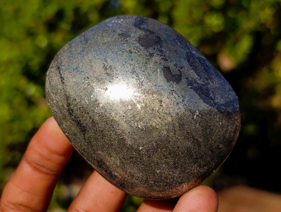 Polished Large Basalt Pharaoh Stone Galets x 4 From Iron Duke Mine, Zimbabwe