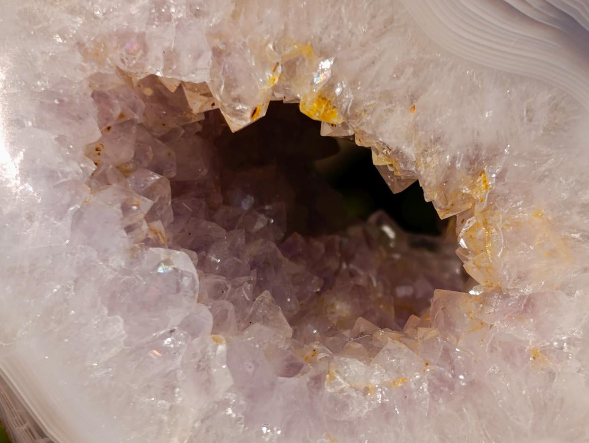 Polished Mix of Agate Crystalline Geodes and Crystal Topped Plates x 6 From Maintirano, Madagascar - Toprock Gemstones and Minerals 