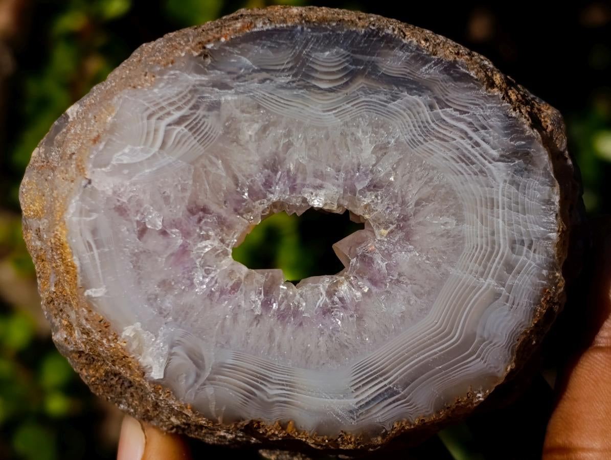 Polished Mix of Agate Crystalline Geodes and Crystal Topped Plates x 6 From Maintirano, Madagascar - Toprock Gemstones and Minerals 