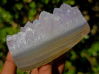 Polished Mix of Agate Crystalline Geodes and Crystal Topped Plates x 6 From Maintirano, Madagascar - Toprock Gemstones and Minerals 