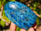 Polished Blue Apatite Standing Display Pieces x 6 From Betroka, Madagascar - Toprock Gemstones and Minerals 