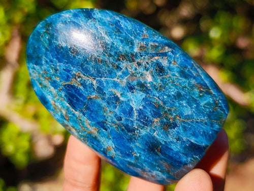 Polished Blue Apatite Standing Display Pieces x 6 From Betroka, Madagascar - Toprock Gemstones and Minerals 