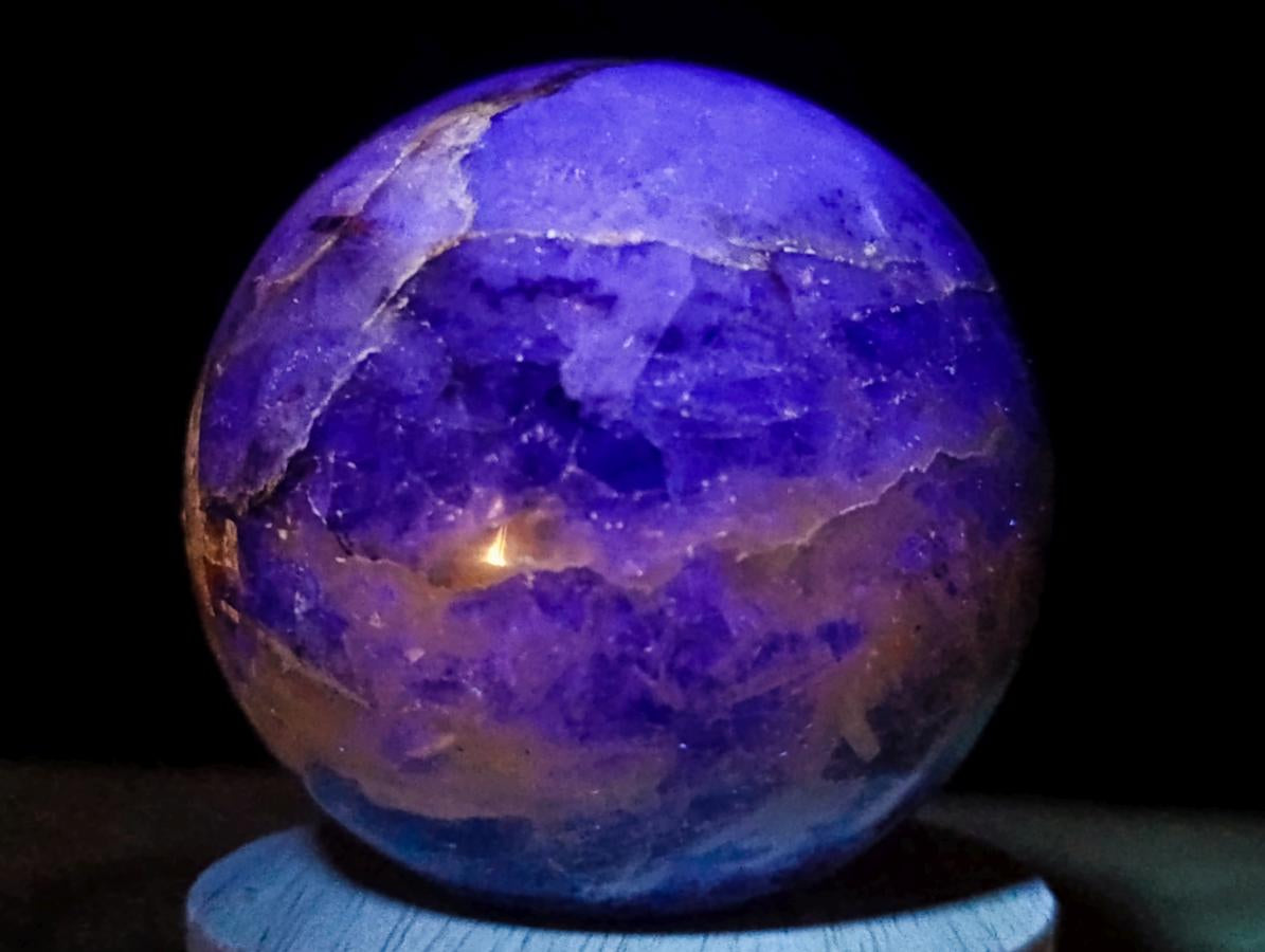 Polished Watermelon Fluorite Spheres x 2 From Uis, Namibia - Toprock Gemstones and Minerals 