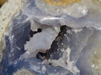 Polished Blue Lace Agate Standing Display Pieces and Free Forms x 8 From Nsanje, Malawi - Toprock Gemstones and Minerals 