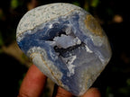 Polished Blue Lace Agate Standing Display Pieces and Free Forms x 8 From Nsanje, Malawi - Toprock Gemstones and Minerals 