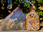 Polished Strawberry Agate Display Crystals x 2 From Mozambique - Toprock Gemstones and Minerals 