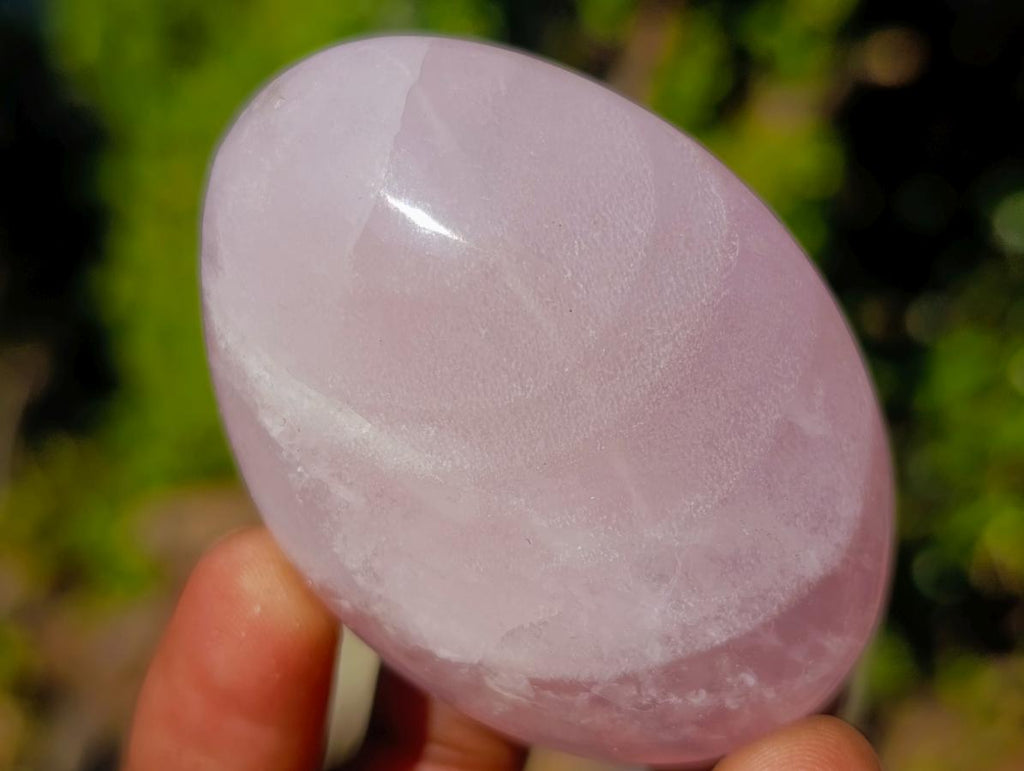 Polished Gemmy Rose Quartz Palm Stones x 24 From Madagascar - Toprock Gemstones and Minerals 