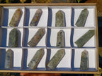 Polished Epidote in Girasol Quartz Display Crystals x 12 From Madagascar - Toprock Gemstones and Minerals 