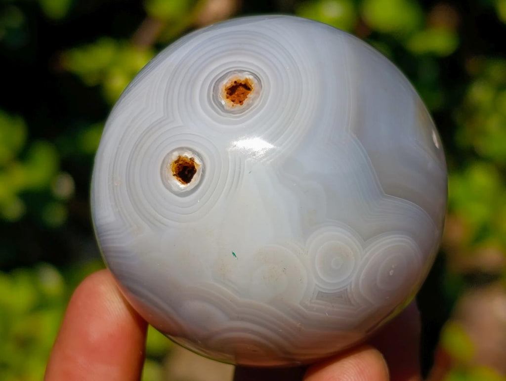 Polished Banded Agate Spheres x 4 From Madagascar - Toprock Gemstones and Minerals 