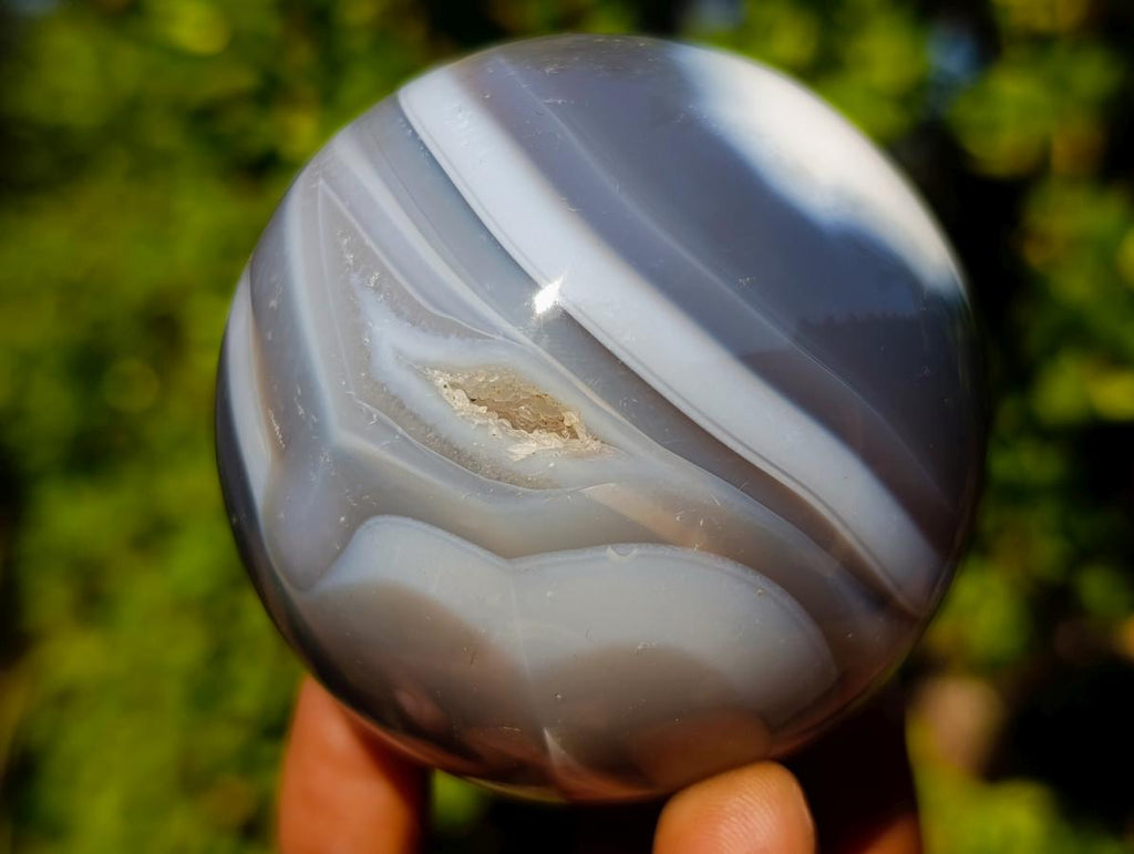 Polished Banded Agate Spheres x 4 From Madagascar - Toprock Gemstones and Minerals 