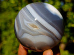 Polished Banded Agate Spheres x 4 From Madagascar - Toprock Gemstones and Minerals 