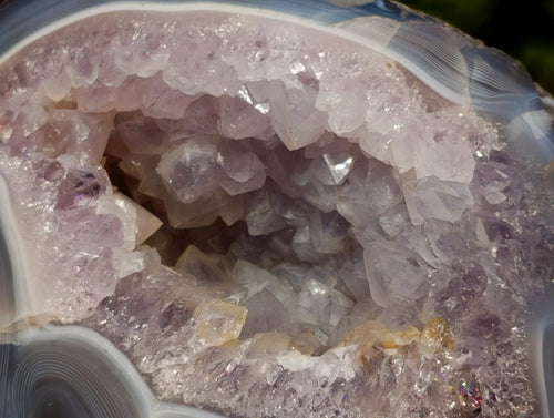 Polished Agate Amethyst Geodes x 2 From Maintirano, Madagascar - Toprock Gemstones and Minerals 