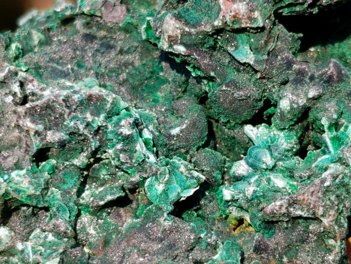 Natural Silky Malachite Specimens x 3 From Kasompe, Congo - Toprock Gemstones and Minerals 