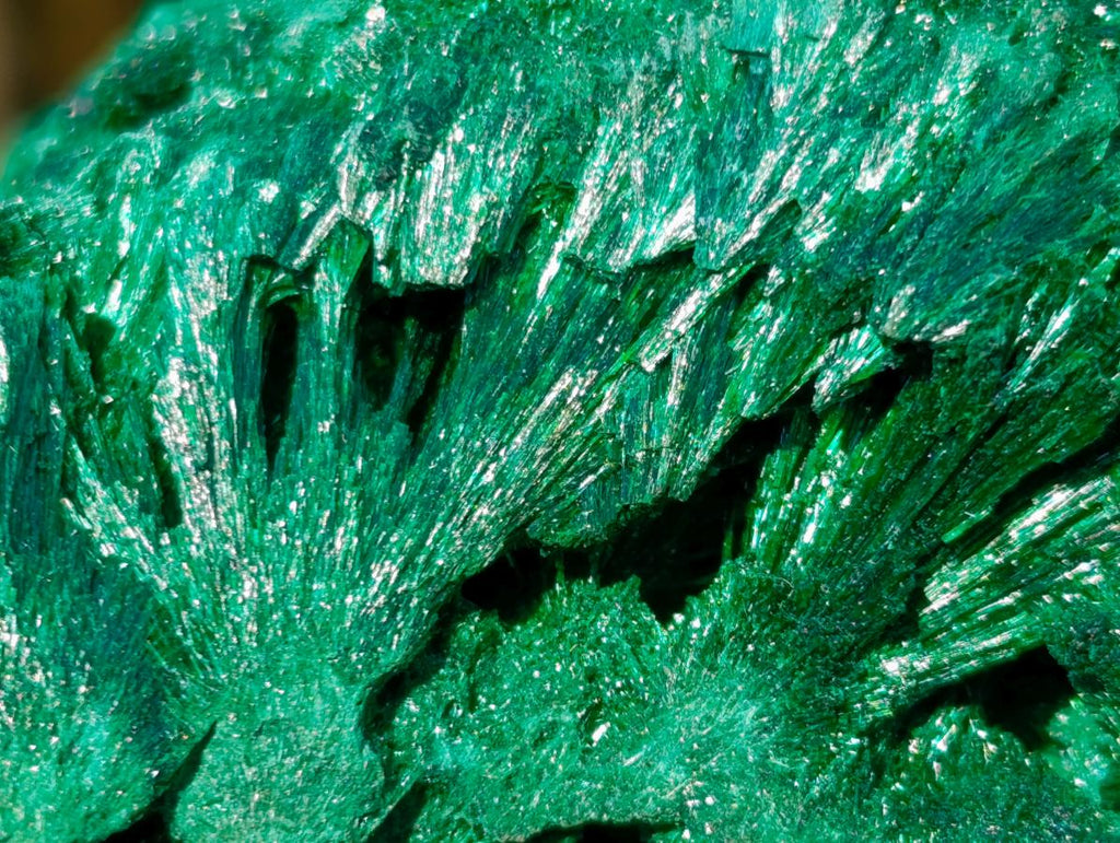 Natural Silky Malachite Specimens x 3 From Kasompe, Congo - Toprock Gemstones and Minerals 