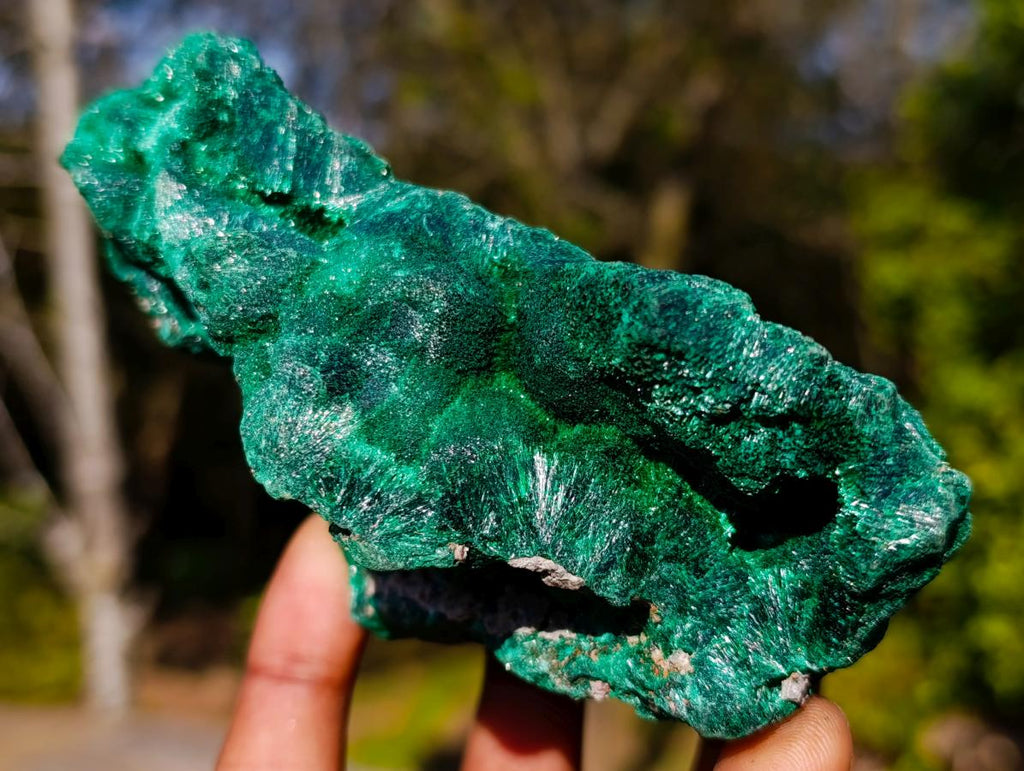 Natural Silky Malachite Specimens x 3 From Kasompe, Congo - Toprock Gemstones and Minerals 