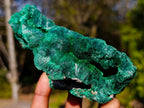 Natural Silky Malachite Specimens x 3 From Kasompe, Congo - Toprock Gemstones and Minerals 