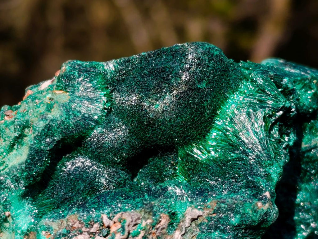 Natural Silky Malachite Specimens x 3 From Kasompe, Congo - Toprock Gemstones and Minerals 