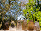 Polished Smokey Citrine and Smokey Window Quartz Crystals x 6 From Madagascar - Toprock Gemstones and Minerals 