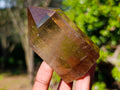 Polished Smokey Citrine and Smokey Window Quartz Crystals x 6 From Madagascar - Toprock Gemstones and Minerals 