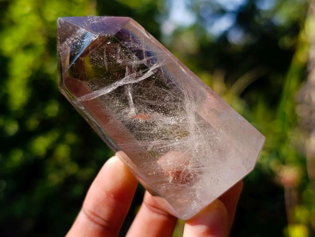 Polished Smokey Citrine and Smokey Window Quartz Crystals x 6 From Madagascar - Toprock Gemstones and Minerals 
