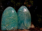 Polished Amazonite Standing Display Pieces x 12 From Madagascar - Toprock Gemstones and Minerals 