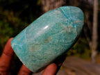 Polished Amazonite Standing Display Pieces x 12 From Madagascar - Toprock Gemstones and Minerals 