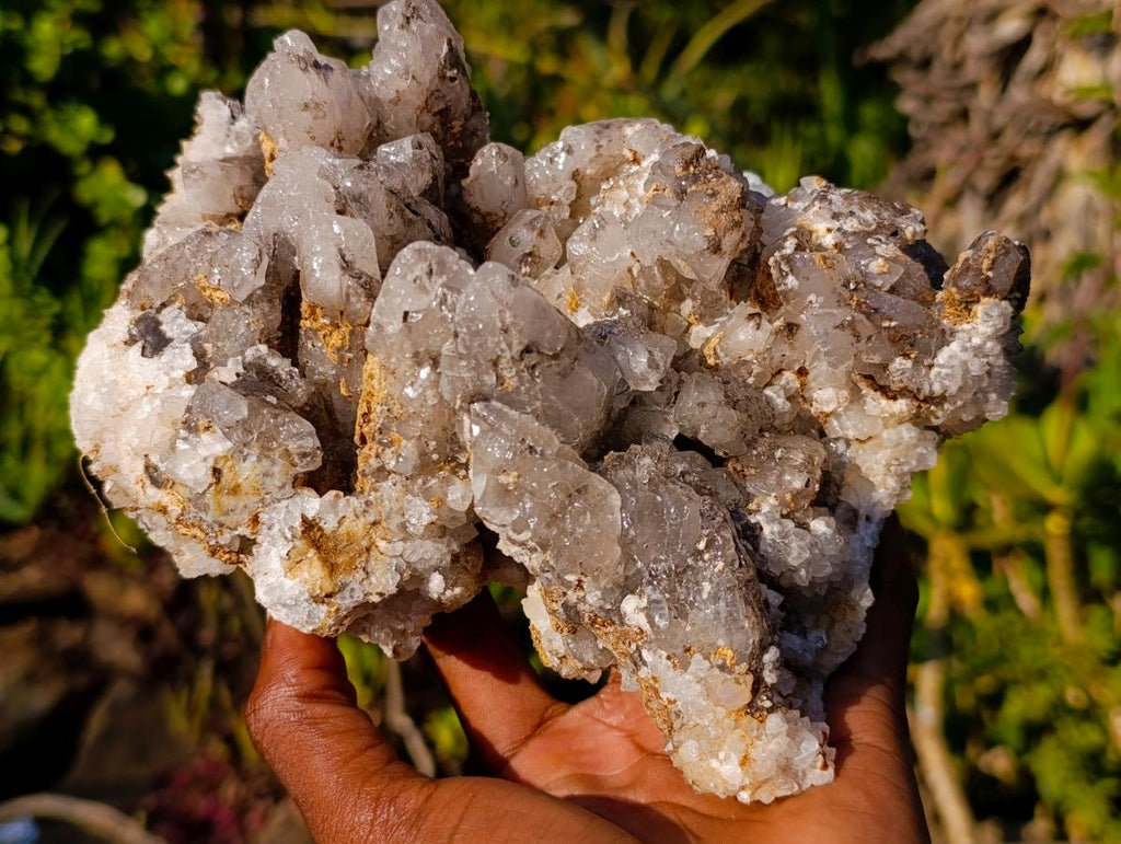 Natural Large Drusy Quartz Coated Calcite Cluster Specimen x 1 From Albert's Mountain, Lesotho - Toprock Gemstones and Minerals 