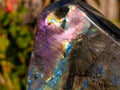 Polished Rare Spectrolite Labradorite Standing Display Pieces x 6 From Madagascar - Toprock Gemstones and Minerals 