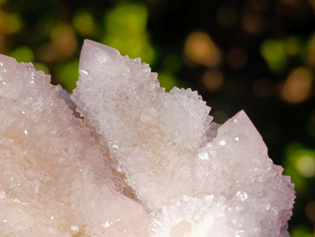Natural Pale Lilac Drusy Spirit Quartz Clusters with Smokey Quartz x 2 From Boekenhouthoek, South Africa - Toprock Gemstones and Minerals 