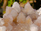 Natural Pale Lilac Drusy Spirit Quartz Clusters with Smokey Quartz x 2 From Boekenhouthoek, South Africa - Toprock Gemstones and Minerals 