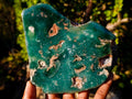 Polished On One Side Large Mtorolite Chrysoprase Slices x 2 From Mutorashanga, Zimbabwe - Toprock Gemstones and Minerals 