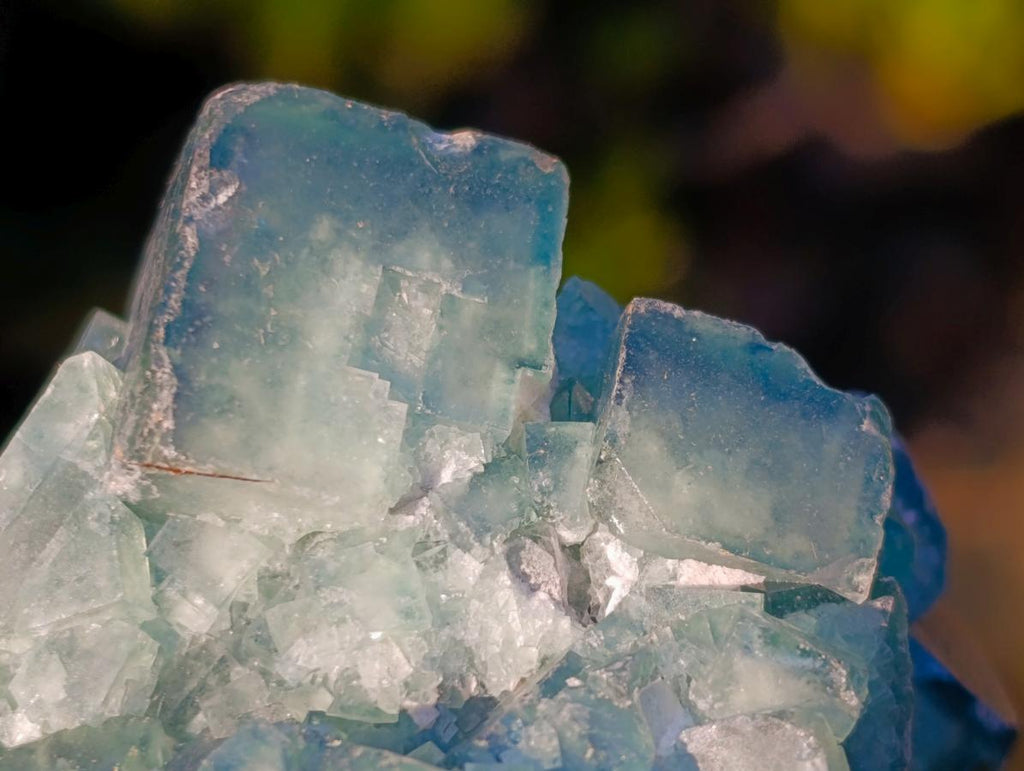 Natural Green Cubic Fluorite Specimens x 4 From Mandrosonoro, Madagascar - Toprock Gemstones and Minerals 