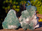 Natural Green Cubic Fluorite Specimens x 4 From Mandrosonoro, Madagascar - Toprock Gemstones and Minerals 