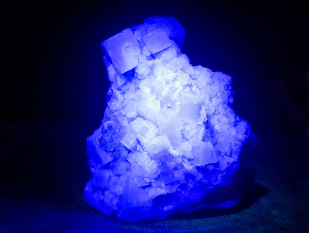 Natural Green Cubic Fluorite Specimens x 4 From Mandrosonoro, Madagascar - Toprock Gemstones and Minerals 