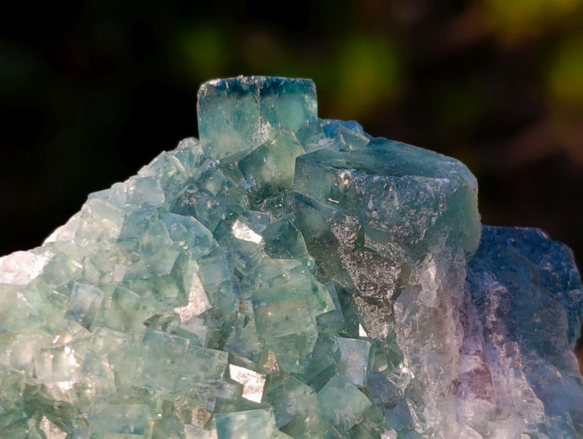 Natural Green Cubic Fluorite Specimens x 4 From Mandrosonoro, Madagascar - Toprock Gemstones and Minerals 